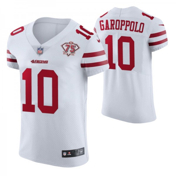 San Francisco 49ers Jimmy Garoppolo #10 White 75th...