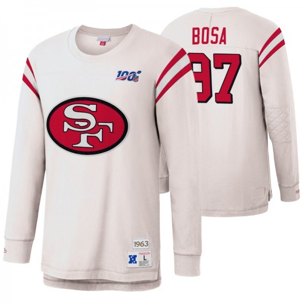 Men's Nick Bosa San Francisco 49ers White NFL 100 ...