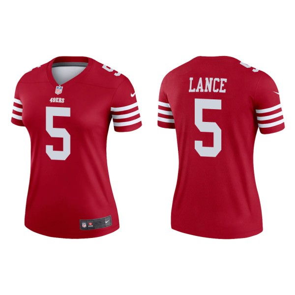 Women's San Francisco 49ers Trey Lance Legend Scarlet Jersey