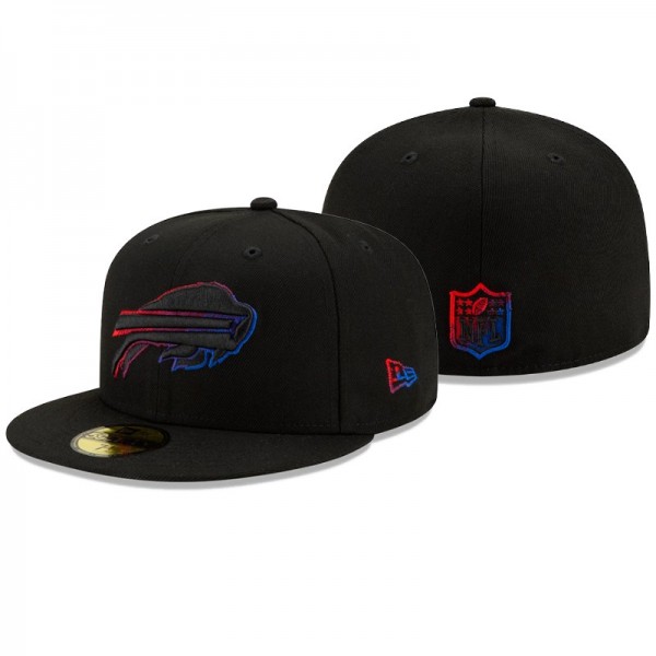 Buffalo Bills Color Dim Black Hat 59FIFTY Fitted