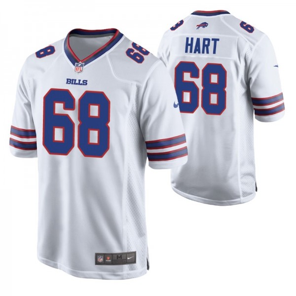 Buffalo Bills Bobby Hart #68 White Game Jersey