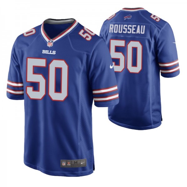 Buffalo Bills 50 #Gregory Rousseau 2021 NFL Draft ...