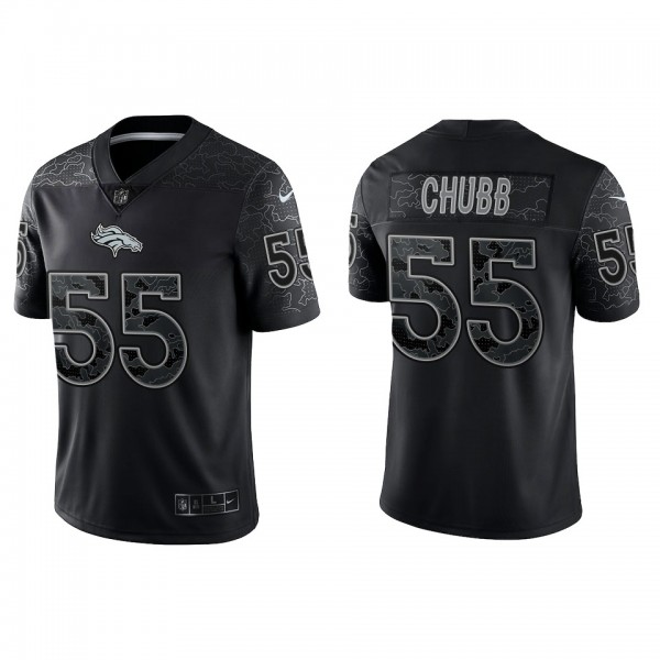 Bradley Chubb Denver Broncos Black Reflective Limi...