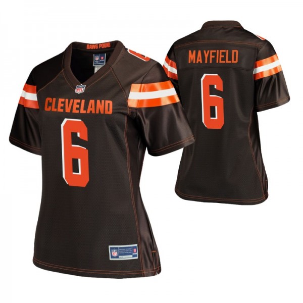 Women's - Cleveland Browns #6 Baker Mayfield Brown...