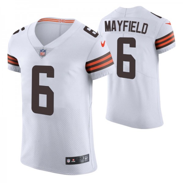 Cleveland Browns Baker Mayfield #6 White Vapor Eli...