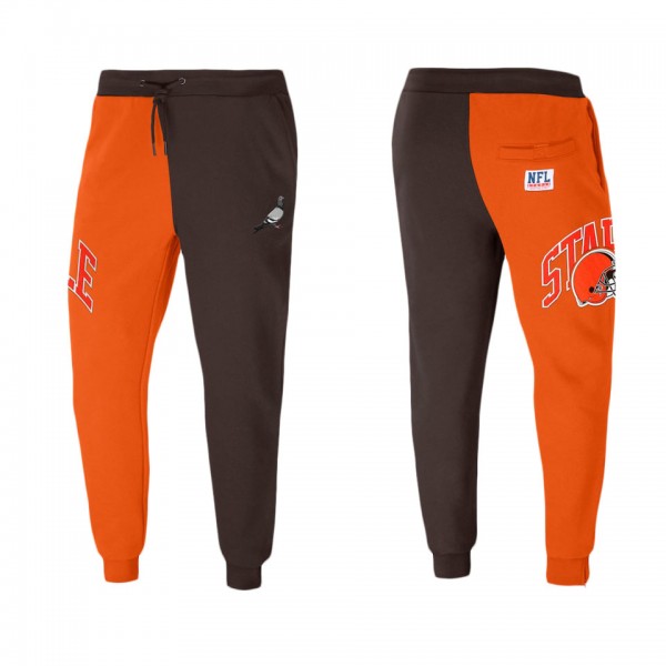 Men's Cleveland Browns NFL x Staple Brown Split Lo...