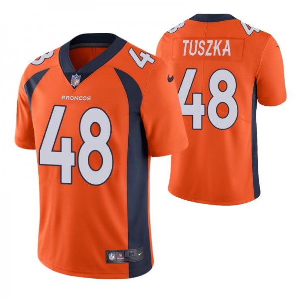Denver Broncos Derrek Tuszka #48 2020 NFL Draft Orange Color Rush Limited Jersey