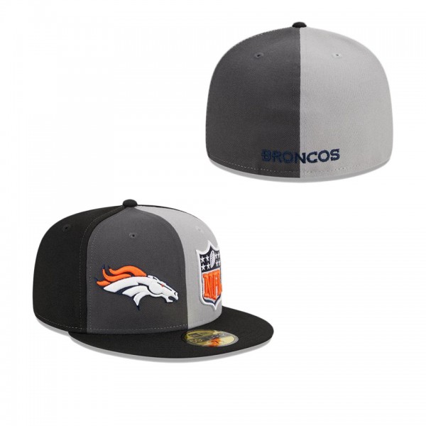 Men's Denver Broncos Gray Black 2023 Sideline 59FI...