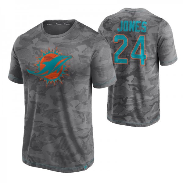 Miami Dolphins Fanatics Branded Gray #24 Byron Jon...