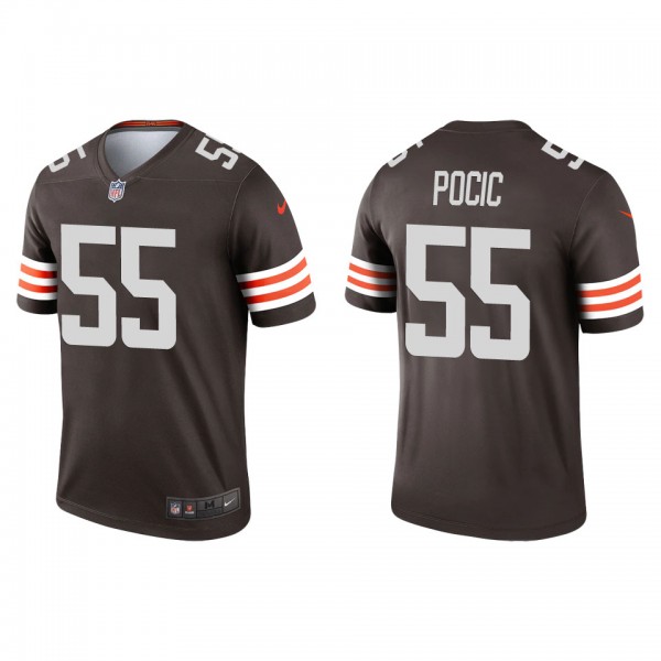 Men's Cleveland Browns Ethan Pocic Brown Legend Je...