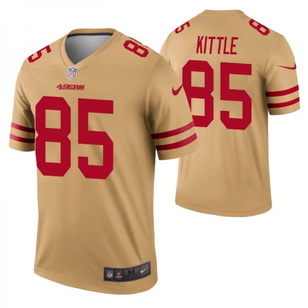 Men's George Kittle San Francisco 49ers Jersey Gol...