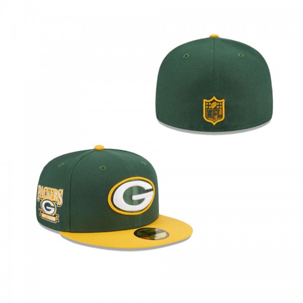 Green Bay Packers Throwback Hidden 59FIFTY Fitted ...
