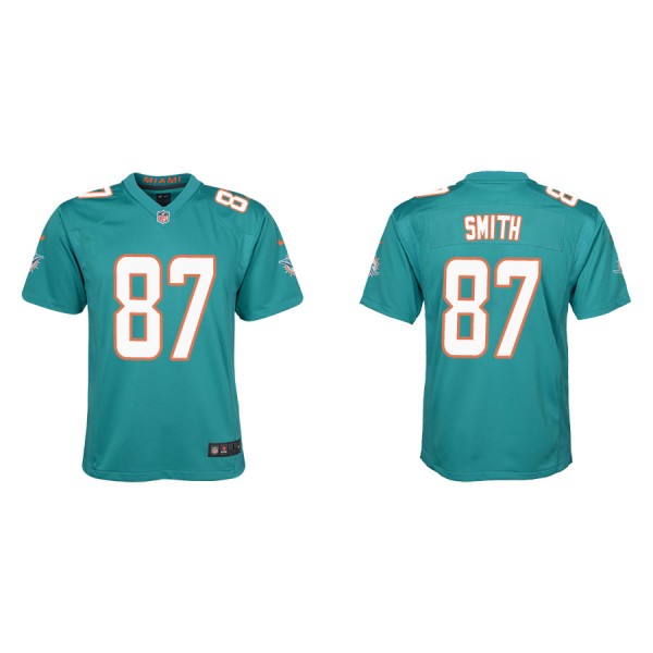 Youth Miami Dolphins Jonnu Smith Aqua Game Jersey