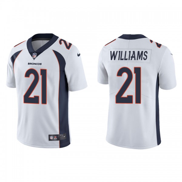 Men's Denver Broncos K'Waun Williams White Vapor L...