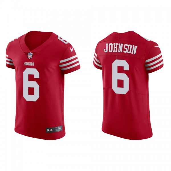 Men's San Francisco 49ers Marcus Johnson Scarlet V...