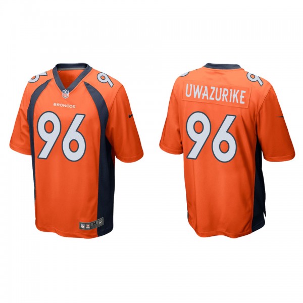 Men's Denver Broncos Eyioma Uwazurike Orange Game ...