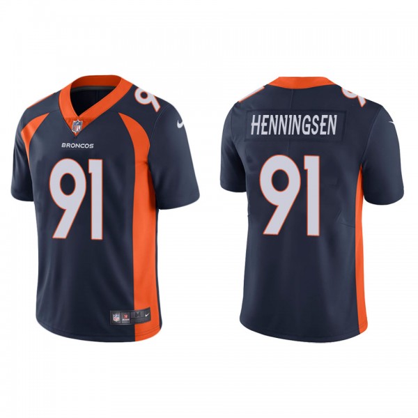 Men's Denver Broncos Matt Henningsen Navy Vapor Li...