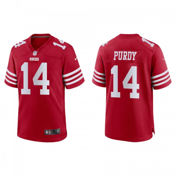 Men's San Francisco 49ers Brock Purdy Scarlet Game...