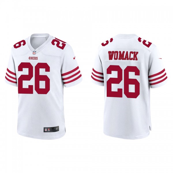 Men's San Francisco 49ers Samuel Womack White Game...