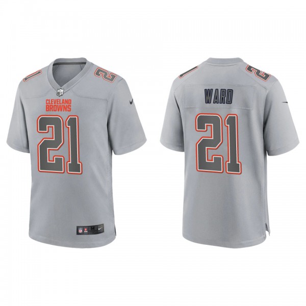 Men's Denzel Ward Cleveland Browns Gray Atmosphere...