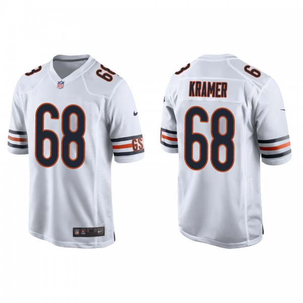 Men's Chicago Bears Doug Kramer White Game Jersey