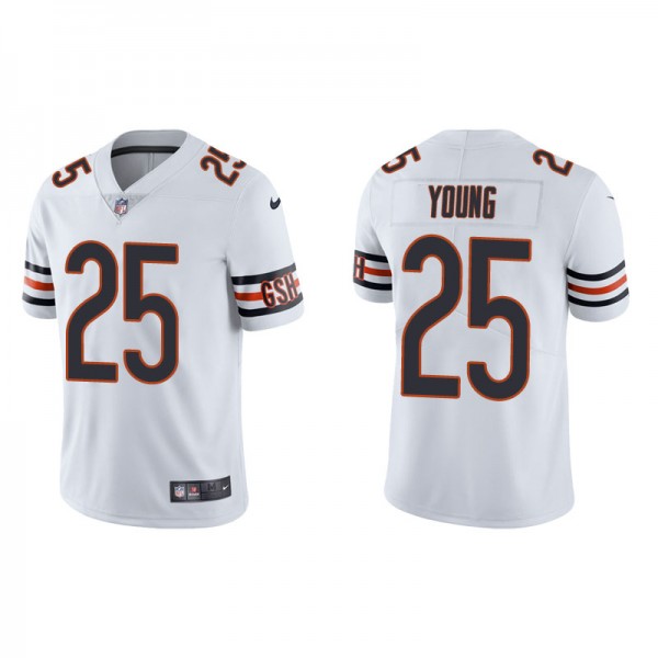 Men's Chicago Bears Tavon Young White Vapor Limite...