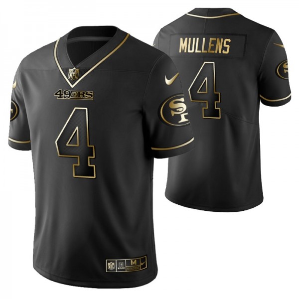 Men's Nick Mullens Black San Francisco 49ers Golde...