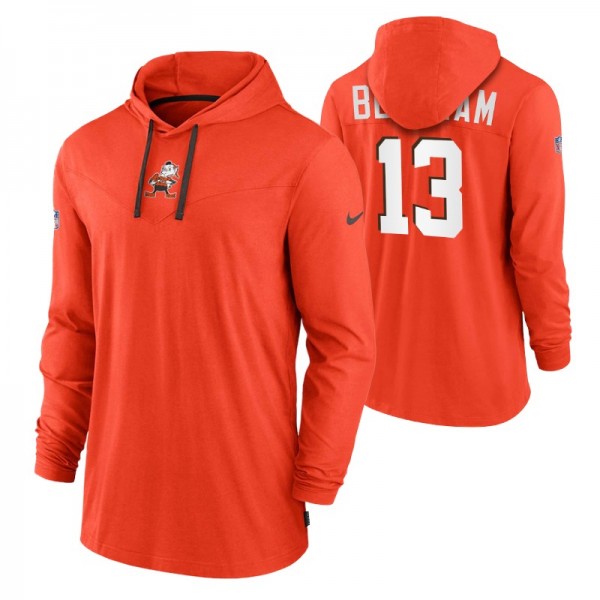 Cleveland Browns #13 Odell Beckham Jr Orange Sidel...