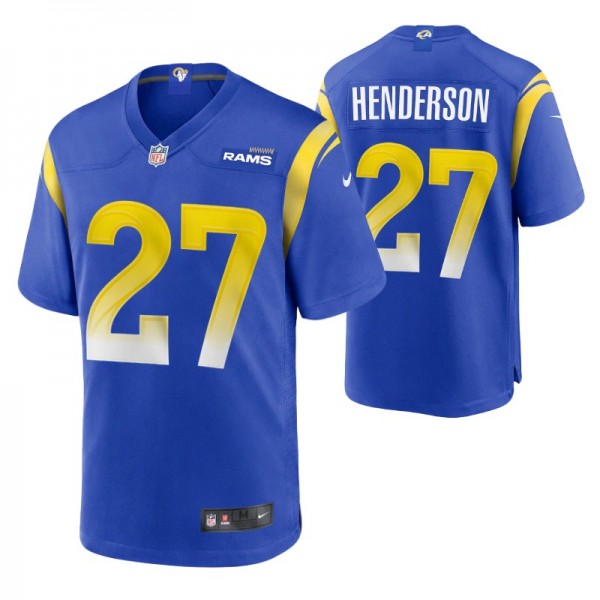 Los Angeles Rams Darrell Henderson #27 Game Royal ...