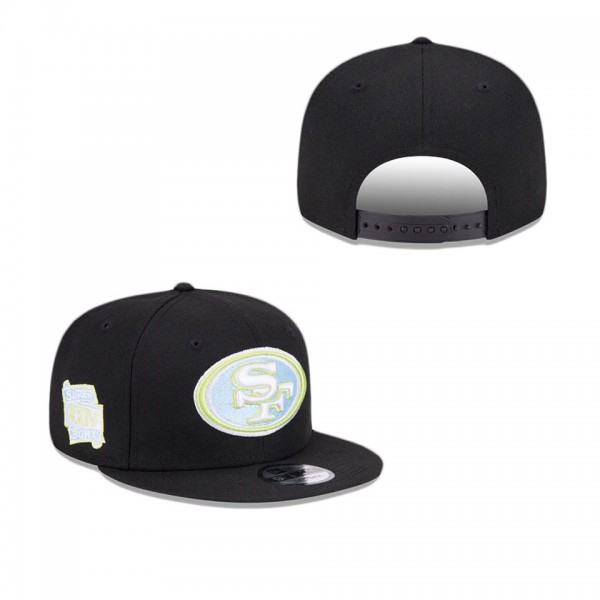 San Francisco 49ers Colorpack Black 9FIFTY Snapbac...