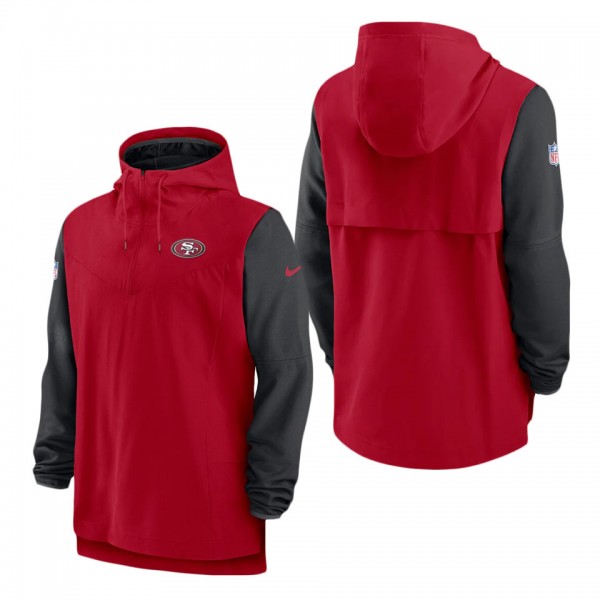 Men's San Francisco 49ers Scarlet Black Sideline P...