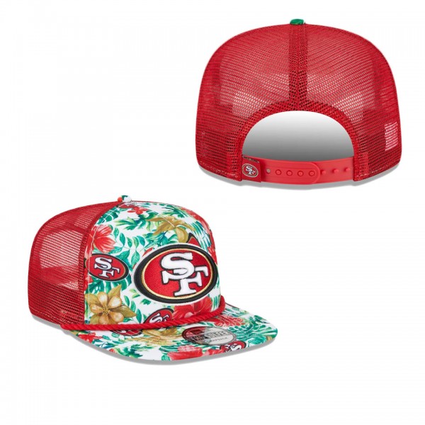 Men's San Francisco 49ers White Botanical 9FIFTY S...