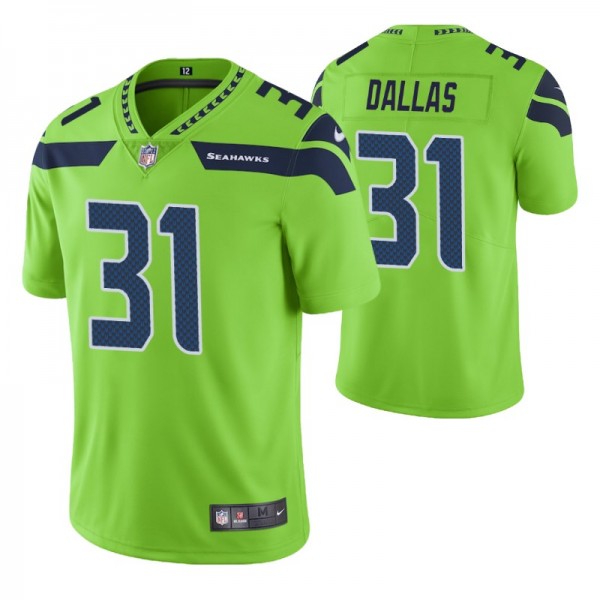 Seattle Seahawks DeeJay Dallas Color Rush Limited ...