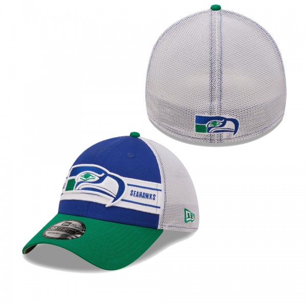 Men's Seattle Seahawks Royal Green Team Banded 39T...