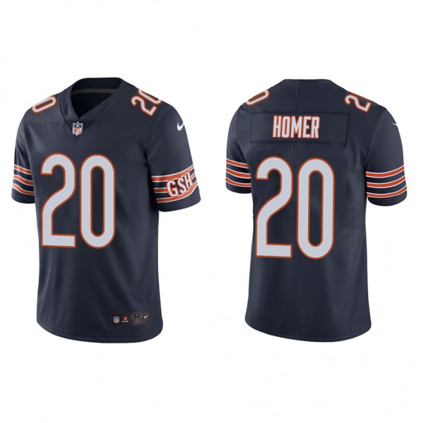 Men's Travis Homer Chicago Bears Navy Vapor Limite...