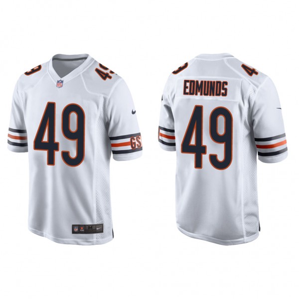 Men's Tremaine Edmunds Chicago Bears White Game Je...