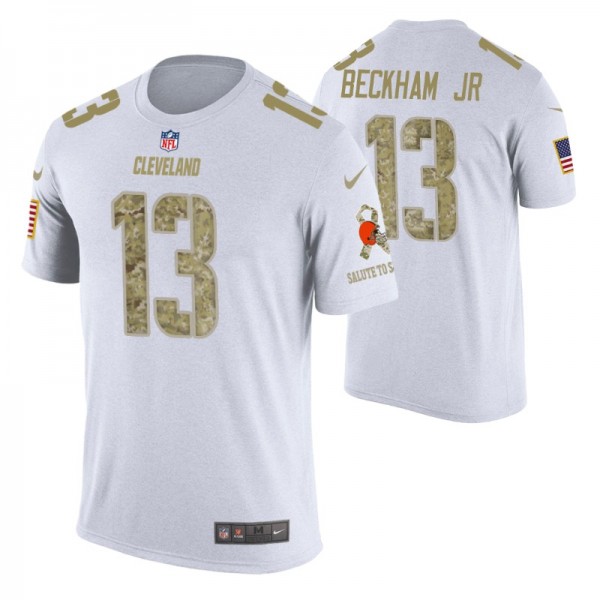 Men's Cleveland Browns Odell Beckham Jr. #13 Salut...