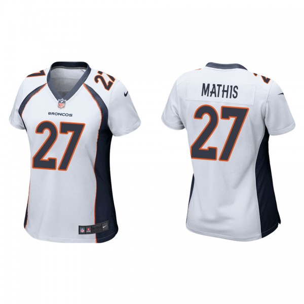 Women's Denver Broncos Damarri Mathis White 2022 N...