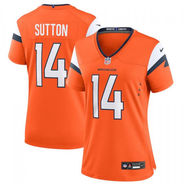 Women's Denver Broncos Courtland Sutton Orange Gam...