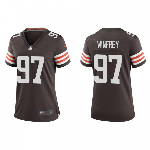 Women's Cleveland Browns Perrion Winfrey Brown Game Jersey