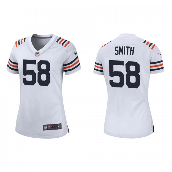 Women's Roquan Smith Chicago Bears White Classic G...