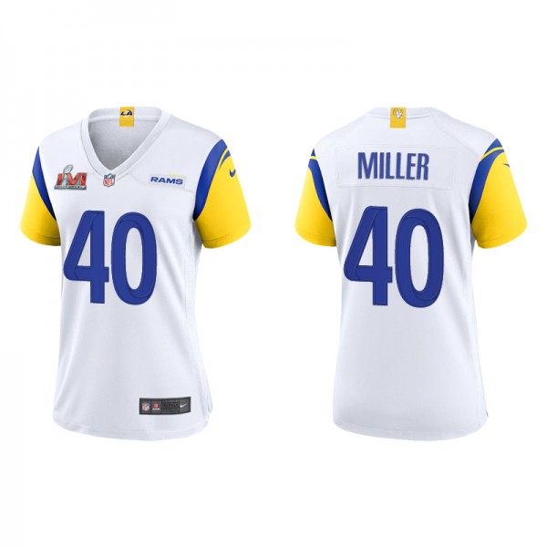 Women's Los Angeles Rams Von Miller White Super Bo...