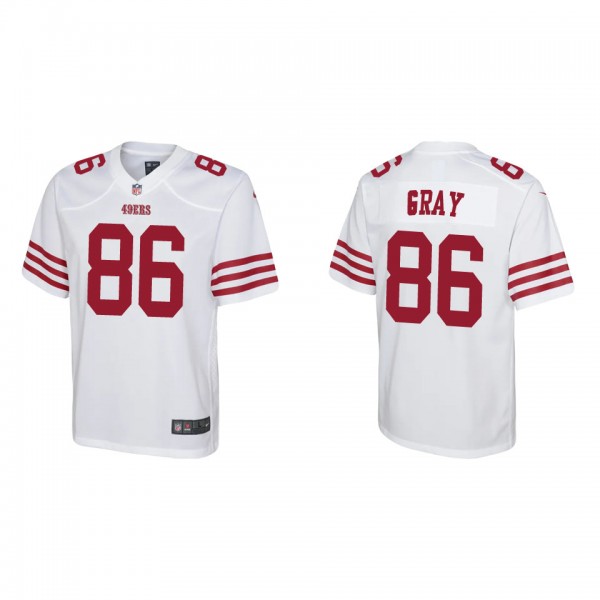 Youth San Francisco 49ers Danny Gray White Game Je...